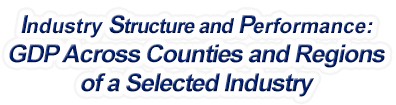 Wisconsin - Gross Domestic Product Across Counties and Regions of a Selected Industry
